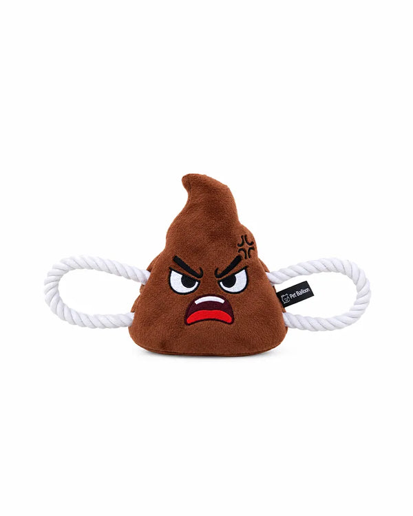 🔥New Arrivals🔥Poopy Face Squeaky Tug & Rope Dog Toy