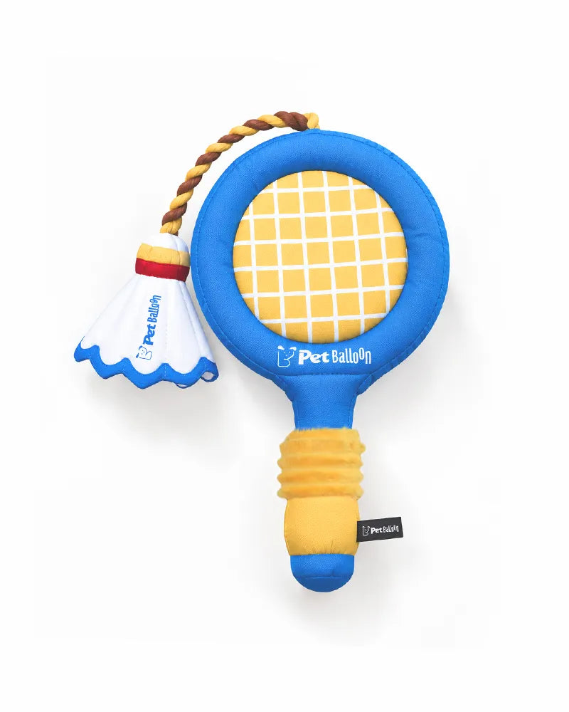 🔥New Arrivals🔥Badminton Squeaky Tug & Fetch Dog Toy