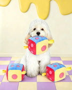 🔥New Arrival🔥Dice Snuffle & Puzzle Plush Dog Toy