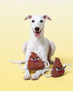🔥New Arrivals🔥Poopy Face Squeaky Tug & Rope Dog Toy