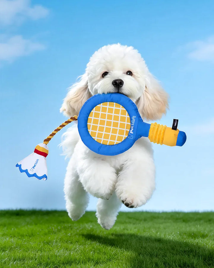 Badminton Squeaky Tug & Fetch Dog Toy