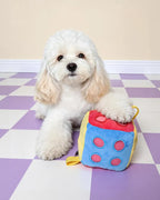 🔥New Arrival🔥Dice Snuffle & Puzzle Plush Dog Toy