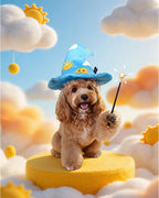 Treat-Hiding Wizard Hat Snuffle Dog Toy