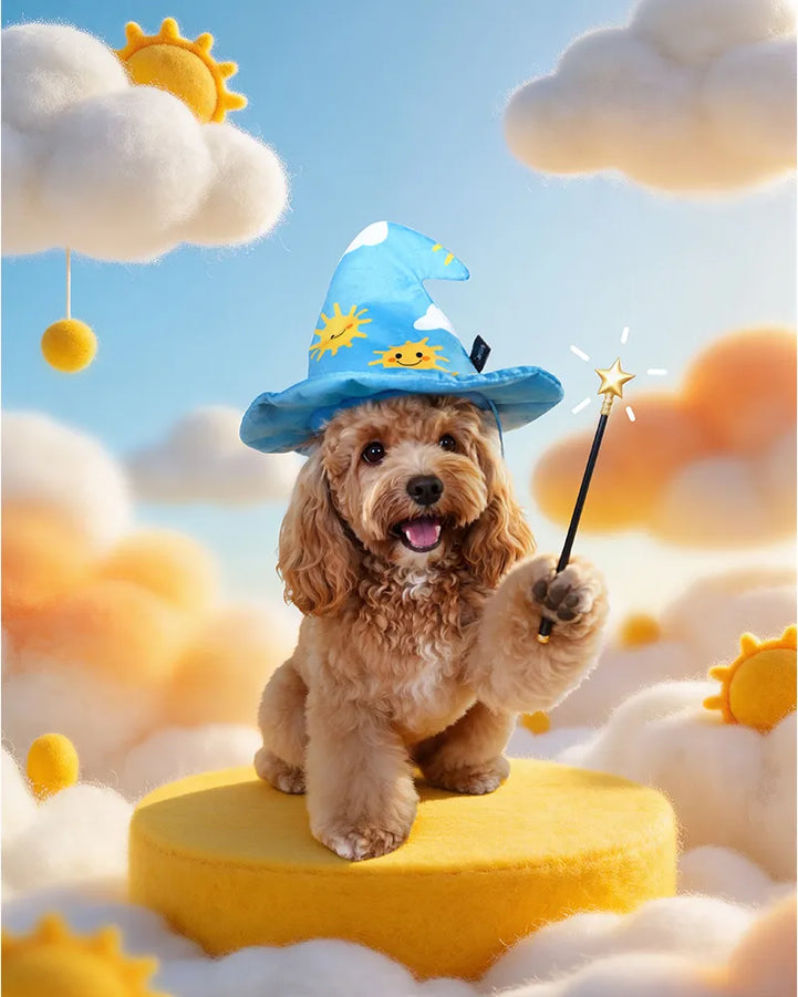 Treat-Hiding Wizard Hat Snuffle Dog Toy
